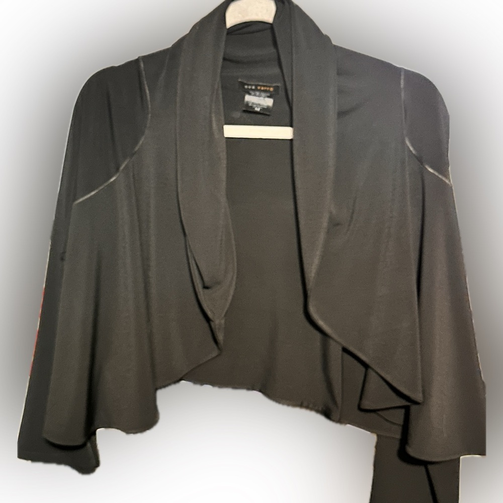 Eva Varro Purple Waterfall Shrug Sweater